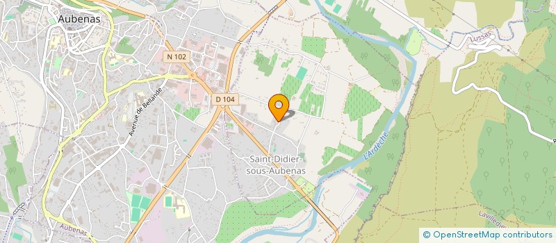 localisation de l'entreprise MADAME MELANIE EICHELBERGER  SAINT-DIDIER-SOUS-AUBENAS