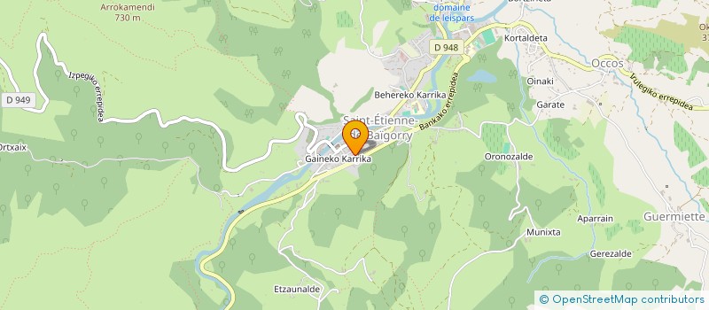 localisation de l'entreprise MADAME MELANIE ELISSECHE  SAINT-ETIENNE-DE-BAIGORRY