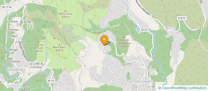 localisation de l'entreprise MADAME MELANIE EMILE  TOURRETTE-LEVENS