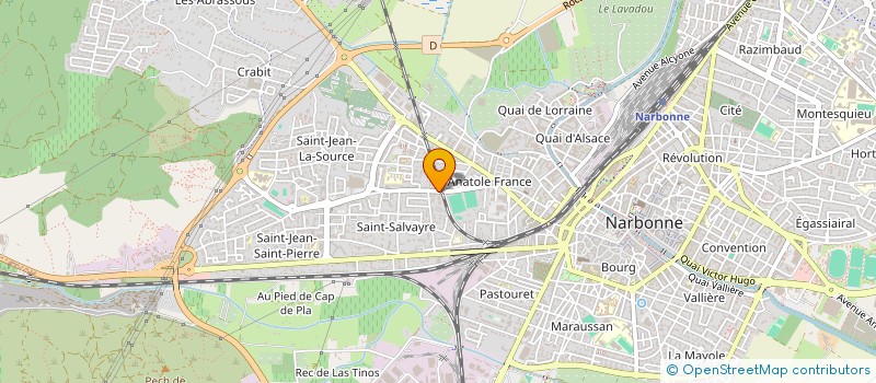 localisation de l'entreprise MADAME MELANIE FABRE  NARBONNE