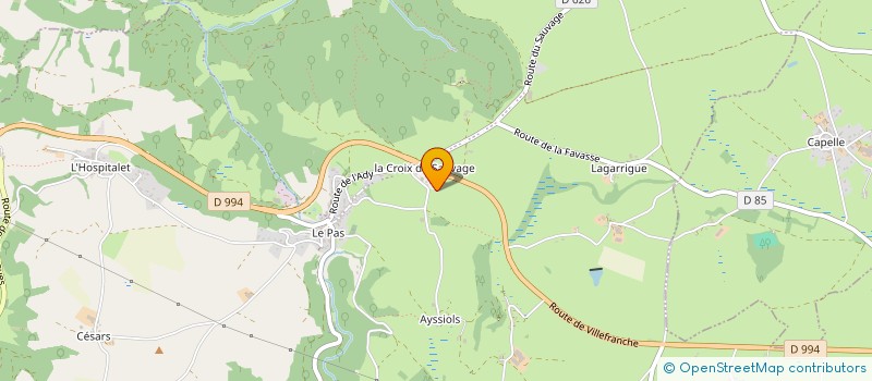 localisation de l'entreprise MADAME MELANIE FASTRE  NAUCELLE