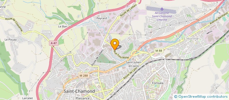 localisation de l'entreprise MADAME MELANIE FAURE  SAINT-CHAMOND