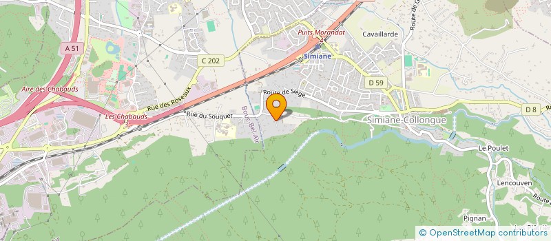 localisation de l'entreprise MADAME MELANIE FAURE  SIMIANE-COLLONGUE