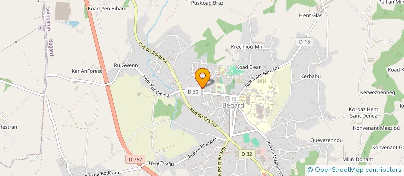 localisation de l'entreprise MADAME MELANIE FAUVEAU à BEGARD