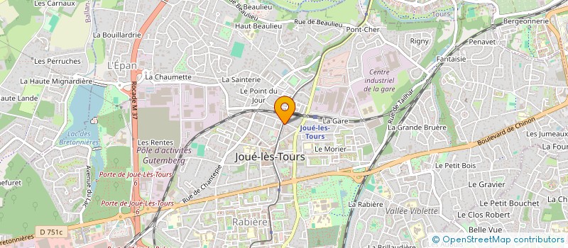 localisation de l'entreprise MADAME MELANIE FEAU à JOUE-LES-TOURS