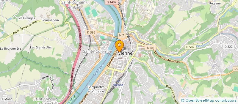 localisation de l'entreprise MADAME MELANIE FERRIOL à VIENNE