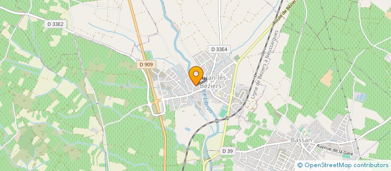 localisation de l'entreprise MADAME MELANIE FIEVET à LIEURAN-LES-BEZIERS