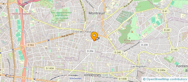 localisation de l'entreprise MADAME MELANIE FLAMANT à MONTREUIL