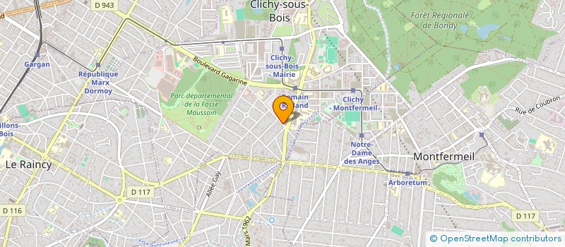 localisation de l'entreprise MADAME MELANIE FLERIN à CLICHY-SOUS-BOIS