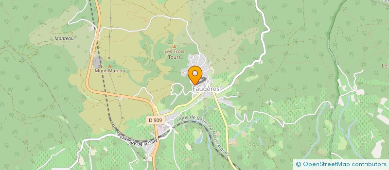 localisation de l'entreprise MADAME MELANIE FLORES  FAUGERES