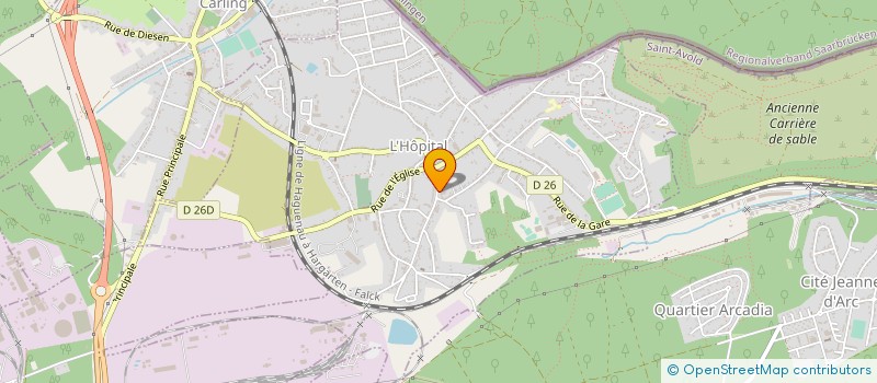 localisation de l'entreprise MADAME MELANIE FOLMER  L'HOPITAL