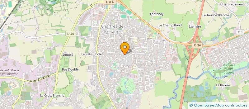 localisation de l'entreprise MADAME MELANIE FORGET  CHARTRES-DE-BRETAGNE