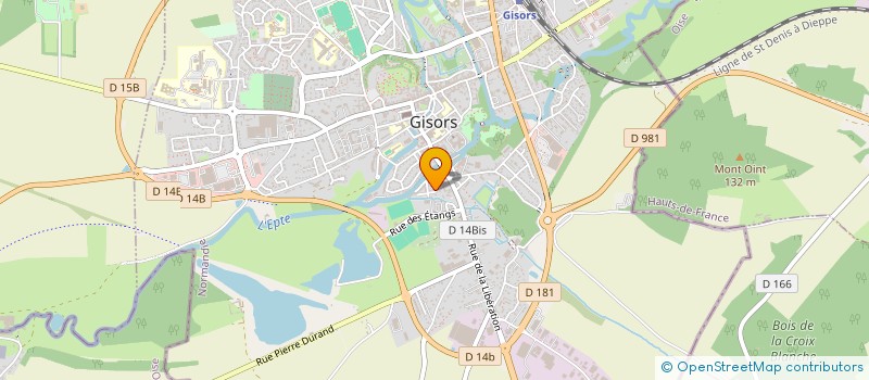 localisation de l'entreprise MADAME MELANIE FORTIN à GISORS