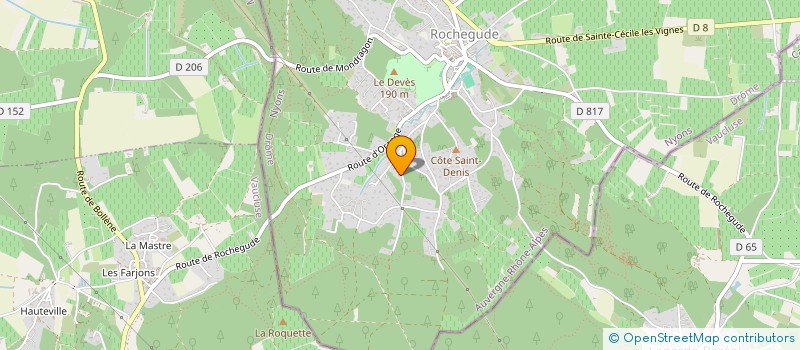 localisation de l'entreprise MADAME MELANIE FOUQUEREAU  ROCHEGUDE