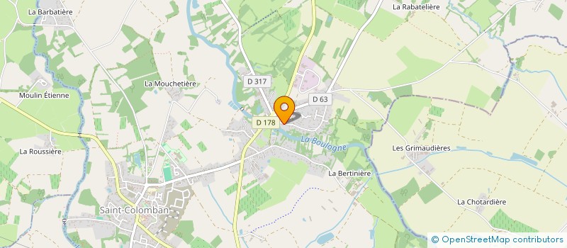 localisation de l'entreprise MADAME MELANIE FOURRAGE  SAINT-COLOMBAN