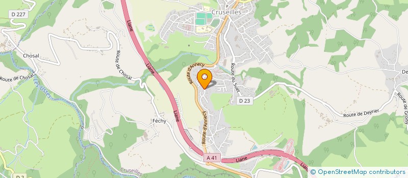 localisation de l'entreprise MADAME MELANIE FRADCOURT  CRUSEILLES