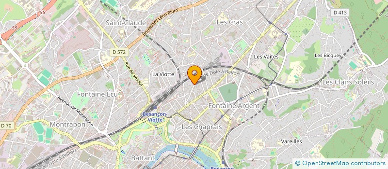 localisation de l'entreprise MADAME MELANIE FRADE  BESANCON