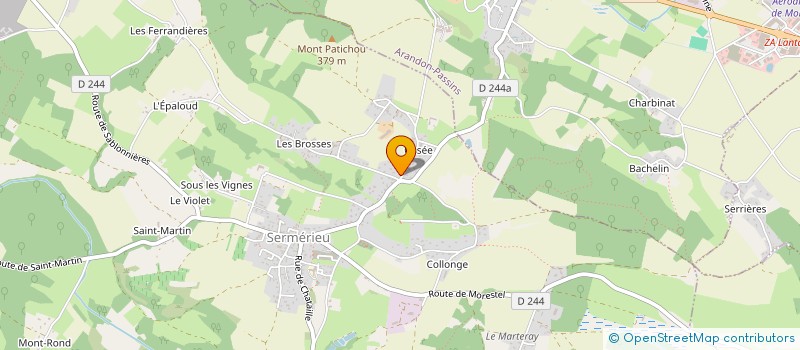 localisation de l'entreprise MADAME MELANIE FRANCOIS  CREYS-MEPIEU