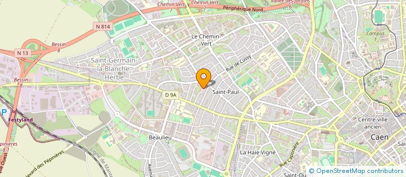 localisation de l'entreprise MADAME MELANIE FRANCOISE à CAEN