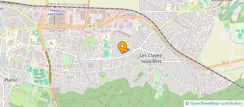 localisation de l'entreprise MADAME MELANIE FRESNEAU FRESNEAUFRESNEAU  LES CLAYES-SOUS-BOIS