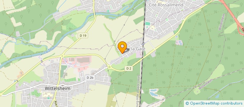 localisation de l'entreprise MADAME MELANIE FRIEH  WITTELSHEIM