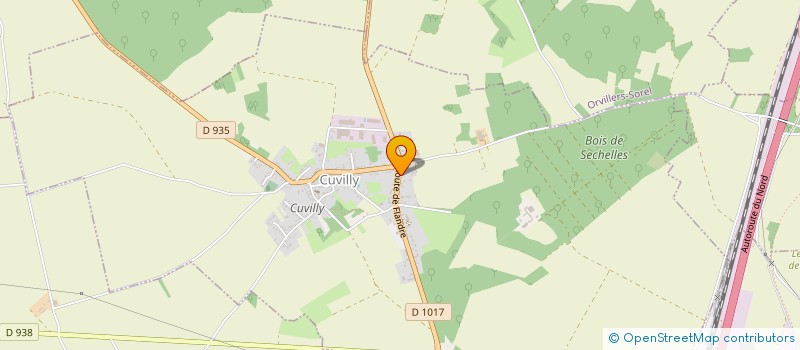 localisation de l'entreprise MADAME MELANIE FROISSART  CUVILLY