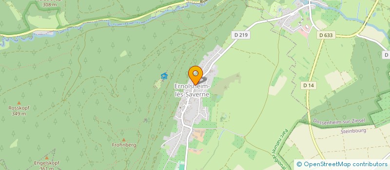 localisation de l'entreprise MADAME MELANIE FROITIER  ERNOLSHEIM-LES-SAVERNE