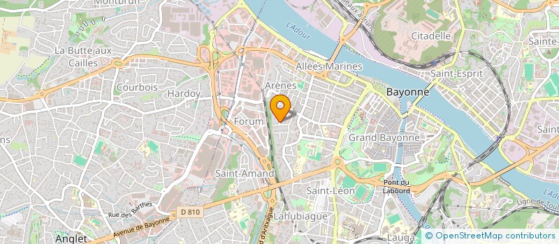 localisation de l'entreprise MADAME MELANIE GAILLARD  BAYONNE