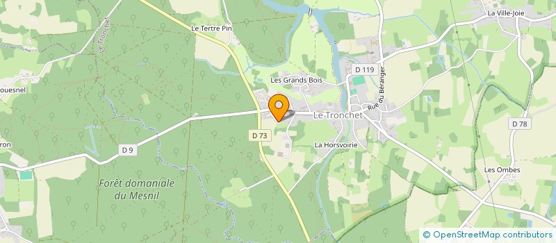 localisation de l'entreprise MADAME MELANIE GAILLARD à LE TRONCHET