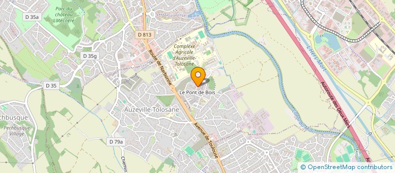 localisation de l'entreprise MADAME MELANIE GALY  AUZEVILLE-TOLOSANE