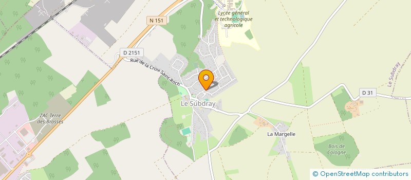 localisation de l'entreprise MADAME MELANIE GARCIA à LA CHAPELLE-SAINT-URSIN