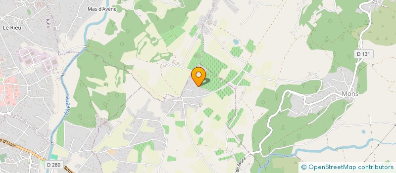 localisation de l'entreprise MADAME MELANIE GARY  MEJANNES-LES-ALES