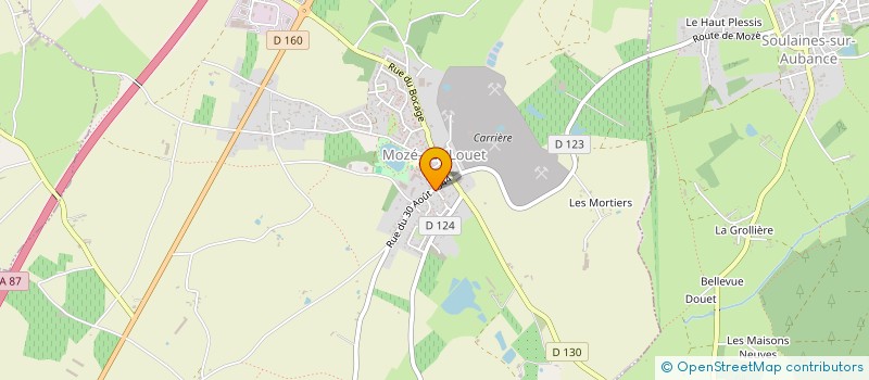 localisation de l'entreprise MADAME MELANIE GAUTHIER  MOZE-SUR-LOUET