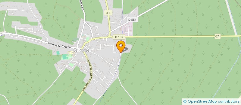 localisation de l'entreprise MADAME MELANIE GAUTIER  LE PORGE