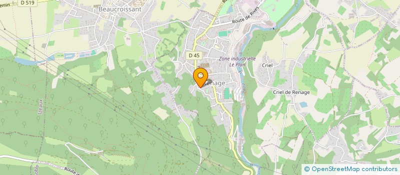 localisation de l'entreprise MADAME MELANIE GAY  RENAGE