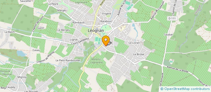 localisation de l'entreprise MADAME MELANIE GELLY  LEOGNAN