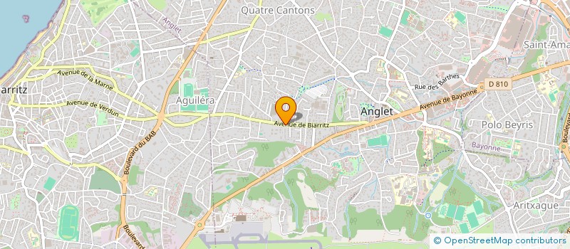 localisation de l'entreprise MADAME MELANIE GENTRIC  ANGLET