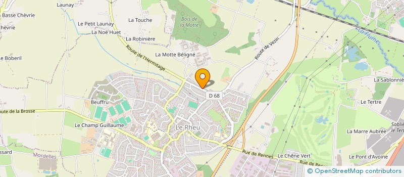 localisation de l'entreprise MADAME MELANIE GEORGES  LE RHEU