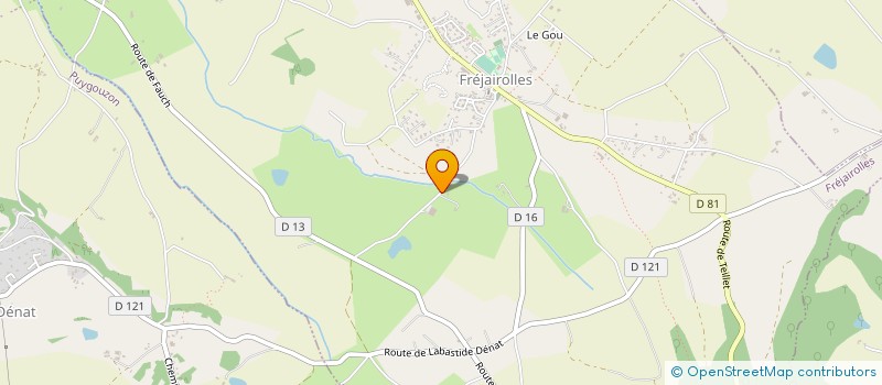 localisation de l'entreprise MADAME MELANIE GERARD  FREJAIROLLES