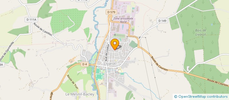 localisation de l'entreprise MADAME MELANIE GERVAISE  MEZIDON VALLEE D'AUGE