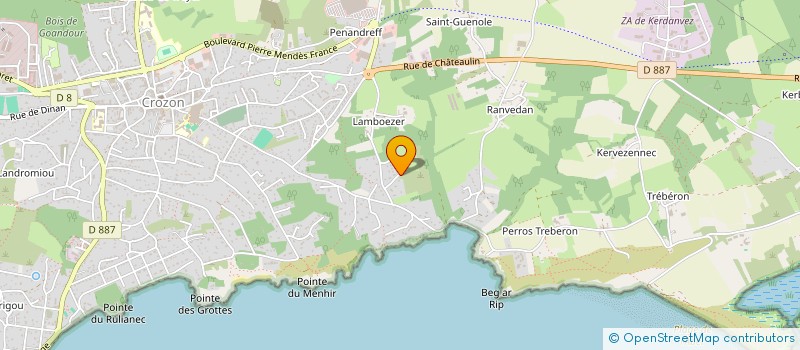 localisation de l'entreprise MADAME MELANIE GETTINGS  LANVEOC