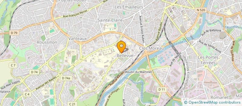 localisation de l'entreprise MADAME MELANIE GHELDOF à LIMOGES
