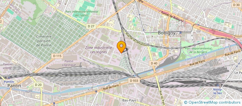 localisation de l'entreprise MADAME MELANIE GIANNONE  BOBIGNY