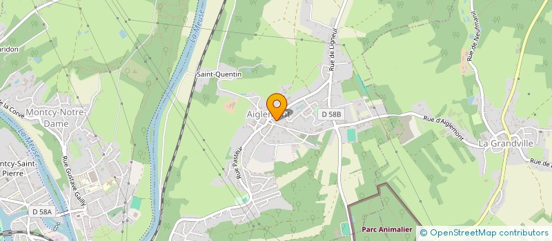 localisation de l'entreprise MADAME MELANIE GILLET  AIGLEMONT