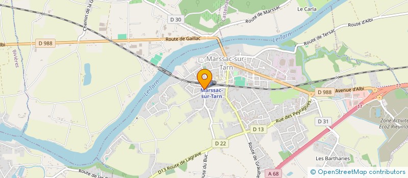 localisation de l'entreprise MADAME MELANIE GINESTE  MARSSAC-SUR-TARN