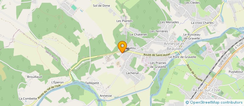 localisation de l'entreprise MADAME MELANIE GIRARD  ANNESSE-ET-BEAULIEU