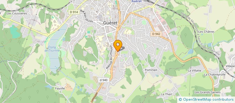 localisation de l'entreprise MADAME MELANIE GODARD à GUERET