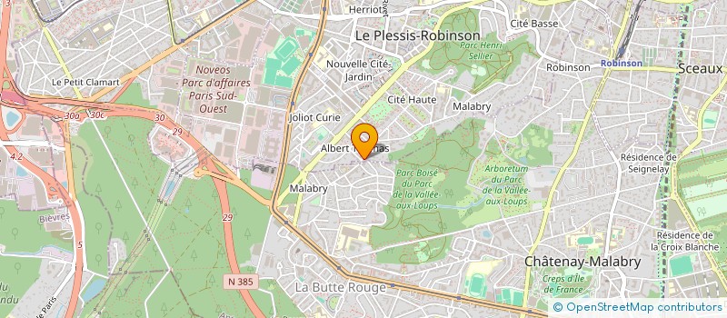 localisation de l'entreprise MADAME MELANIE GODON  LE PLESSIS-ROBINSON