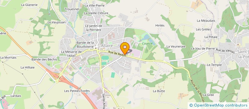 localisation de l'entreprise MADAME MELANIE GODON à ALLAIRE