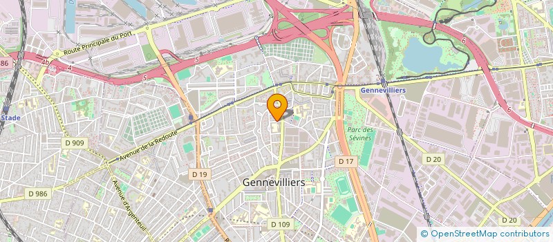 localisation de l'entreprise MADAME MELANIE GOFFI à GENNEVILLIERS